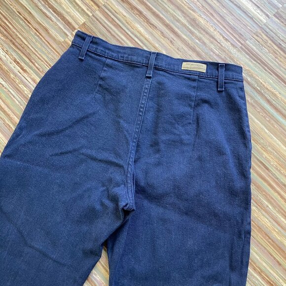 High Rise Bareback Jeans Vintage Made in Canada Denver Hayes Stretch Flat Front - Picture 7 of 8